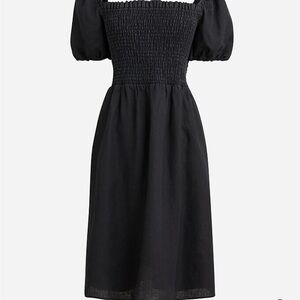 NWOT J. Crew Puff Sleeved Linen Mini Dress Plus Size 2X